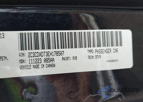 2014 Dodge Charger R/T из США, поврежденный, VIN 2C3CDXDT3EH178507